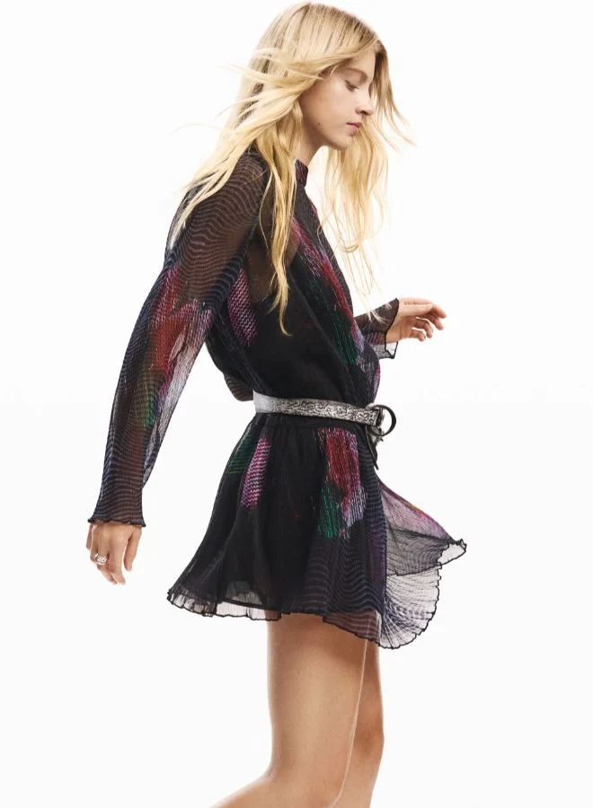 ديسيجوال فستان قصير مع تول مقطع بكسلية